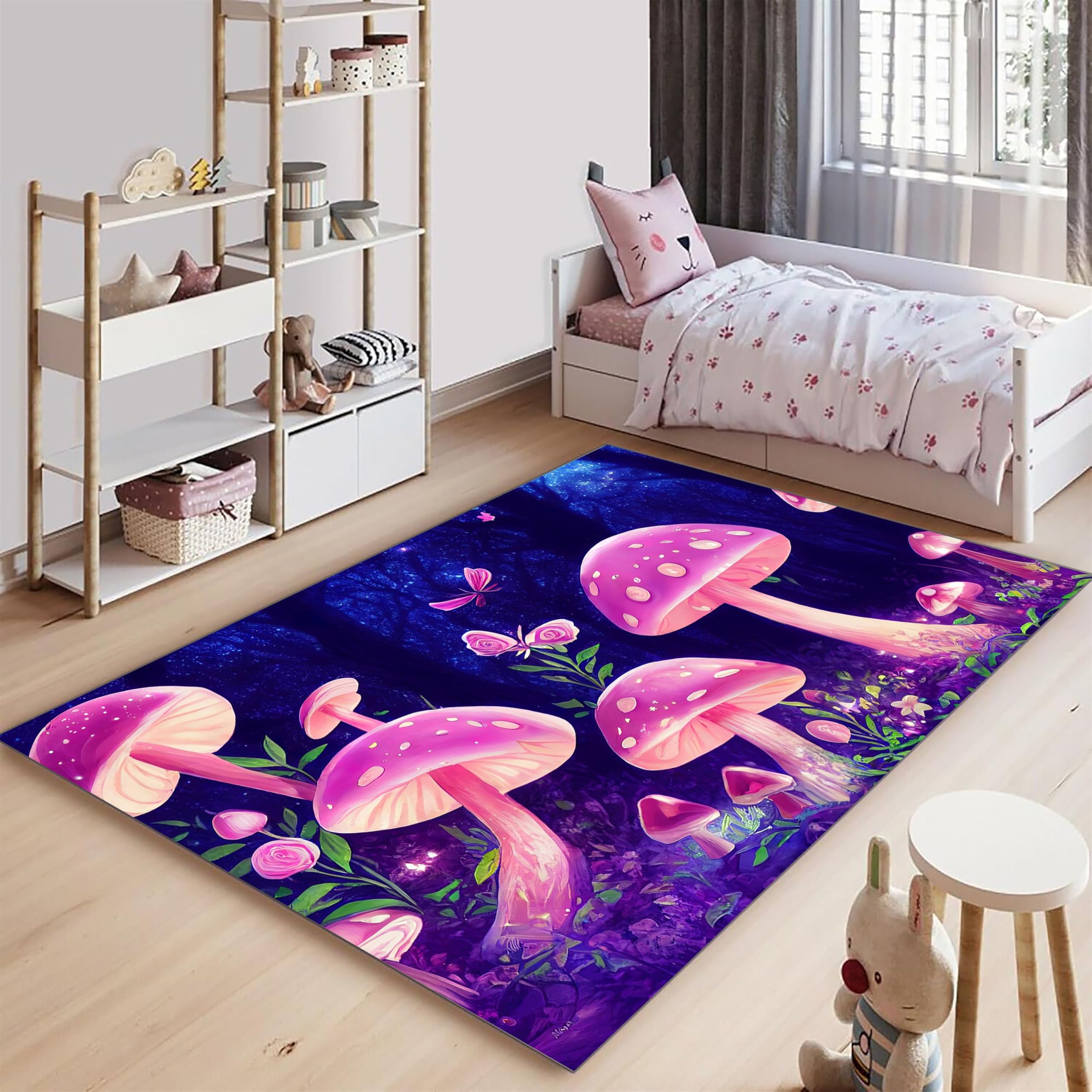 Amazon.com: Rugsjwaizj Fantasy Purple Mushroom Carpet - Cute